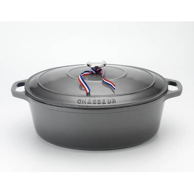 Chasseur Non Stick Enameled Cast Iron Oval Dutch Oven